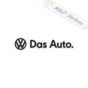 Volkswagen Das Auto (4.5" - 30") Vinyl Decal in Different colors & size for Cars/Bikes/Windows