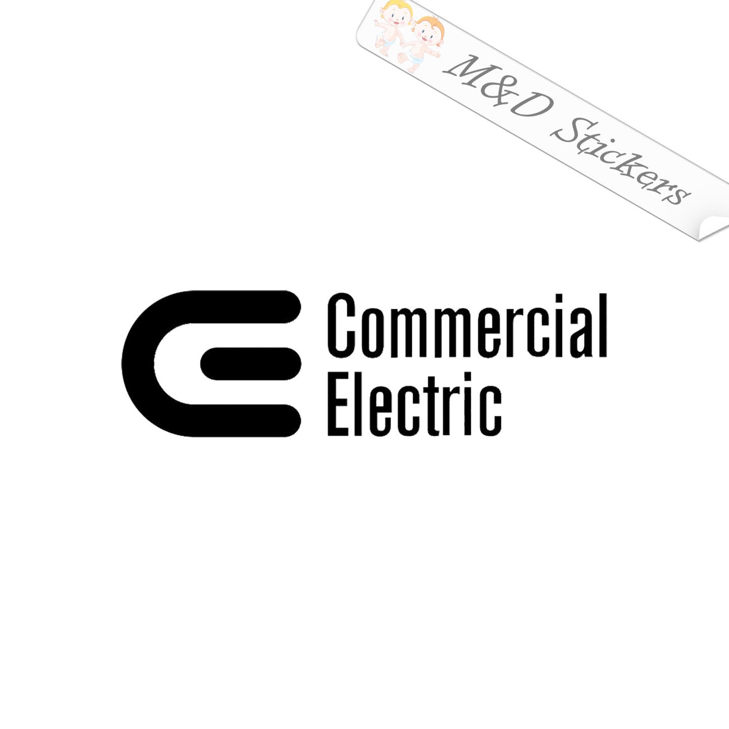 Commercial Electric tools Logo (4.5" - 30") Vinyl Decal in Different colors & size for Cars/Bikes/Windows