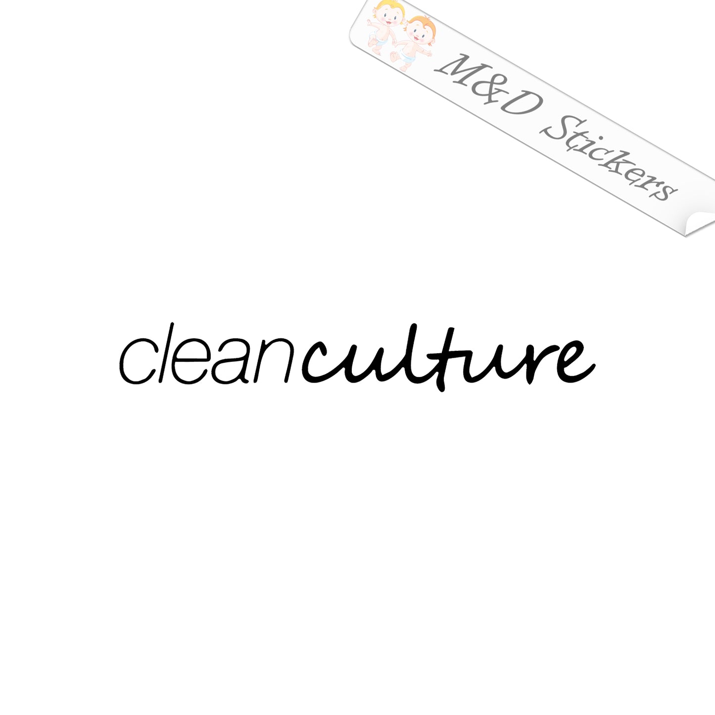 Clean Culture (4.5" - 30") Vinyl Decal in Different colors & size for Cars/Bikes/Windows