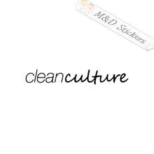 Clean Culture (4.5" - 30") Vinyl Decal in Different colors & size for Cars/Bikes/Windows