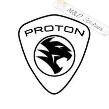 Proton cars Logo (4.5" - 30") Vinyl Decal in Different colors & size for Cars/Bikes/Windows