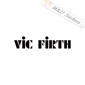 Vic Firth Logo (4.5" - 30") Vinyl Decal in Different colors & size for Cars/Bikes/Windows