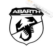 Abarth cars Logo (4.5" - 30") Vinyl Decal in Different colors & size for Cars/Bikes/Windows