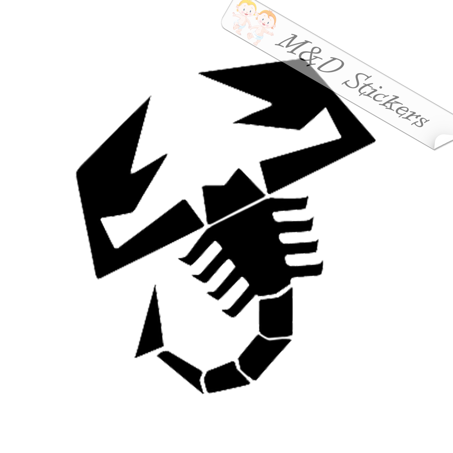 Abarth cars Logo (4.5" - 30") Vinyl Decal in Different colors & size for Cars/Bikes/Windows