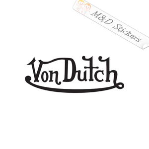 Von Dutch fashion Logo (4.5" - 30") Vinyl Decal in Different colors & size for Cars/Bikes/Windows
