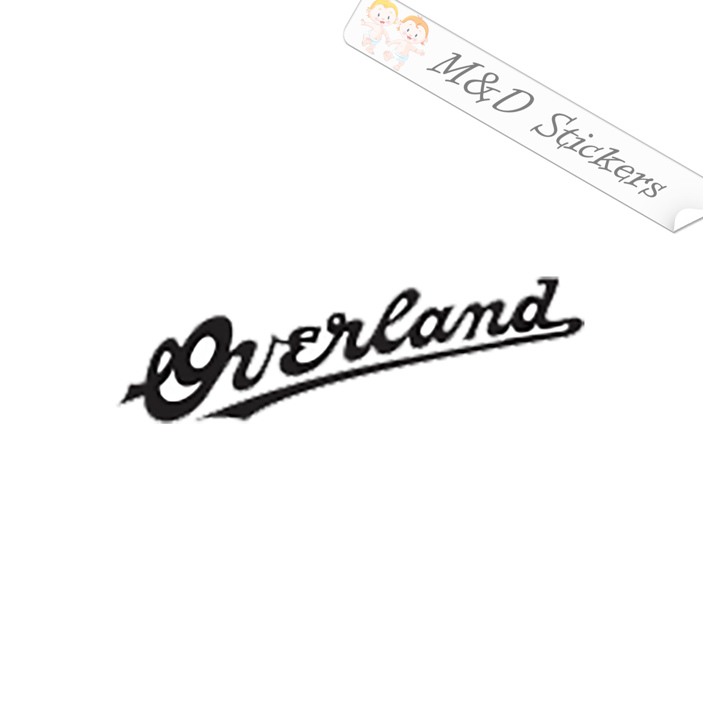 Jeep Overland Logo (4.5" - 30") Vinyl Decal in Different colors & size for Cars/Bikes/Windows