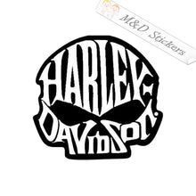 Harley-Davidson skull (4.5" - 30") Vinyl Decal in Different colors & size for Cars/Bikes/Windows