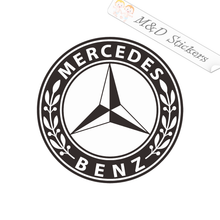 Mercedes Benz Logo (4.5" - 30") Vinyl Decal in Different colors & size for Cars/Bikes/Windows