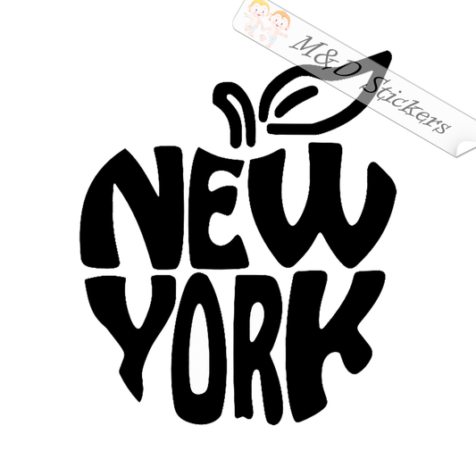 New York City Logo (4.5" - 30") Vinyl Decal in Different colors & size for Cars/Bikes/Windows