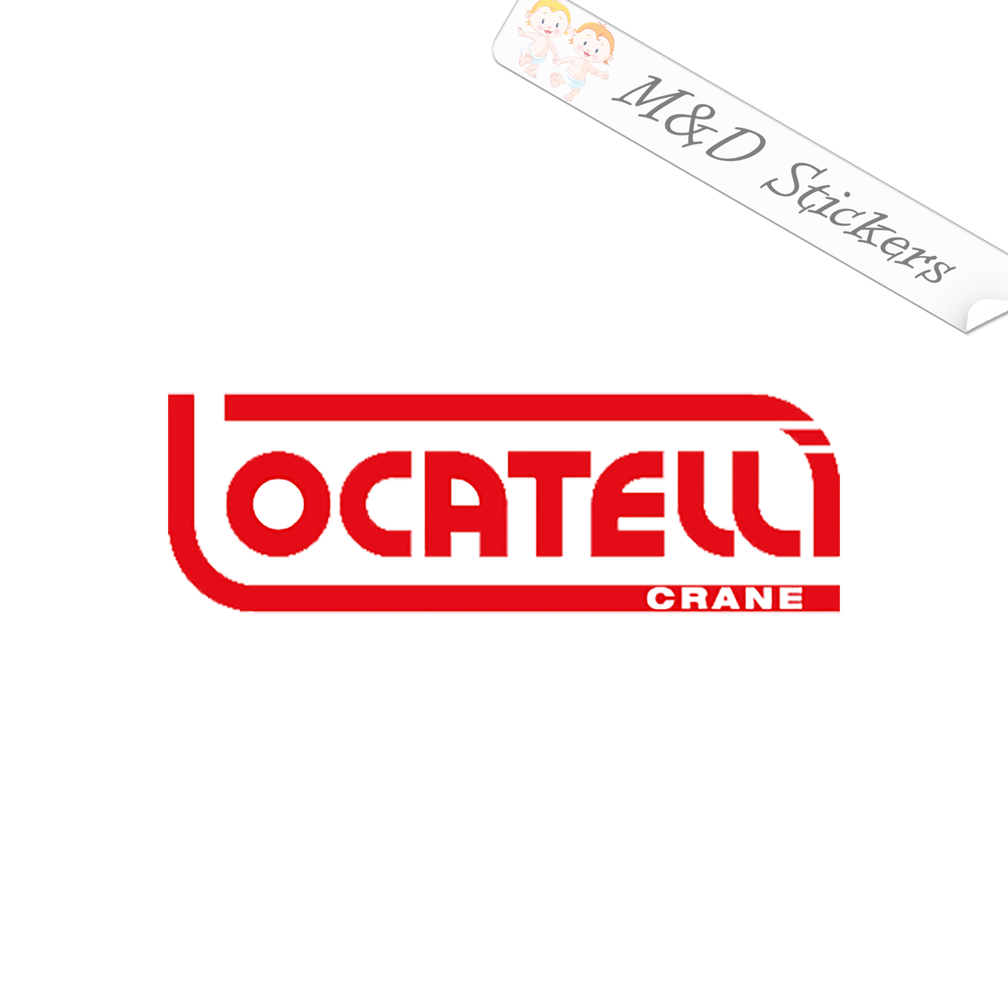 Locatelli Cranes Logo (4.5" - 30") Vinyl Decal in Different colors & size for Cars/Bikes/Windows