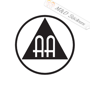 Alcoholics Anonymous Logo (4.5" - 30") Vinyl Decal in Different colors & size for Cars/Bikes/Windows