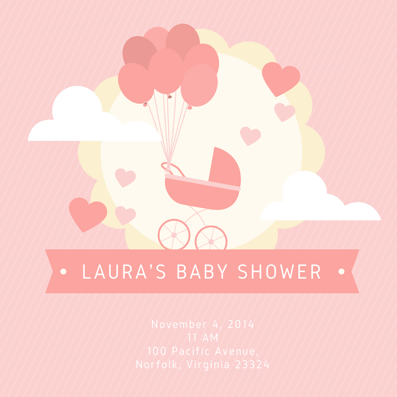 Girls Baby shower invitations Personalized for any event with your details
