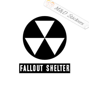 2x Fallout Shelter Vinyl Decal Sticker Different colors & size for Cars/Bikes/Windows