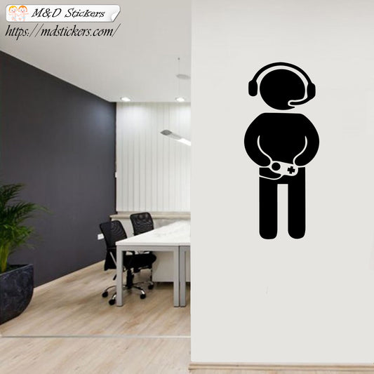 Wall Stickers Vinyl Decal Gamer Joystick