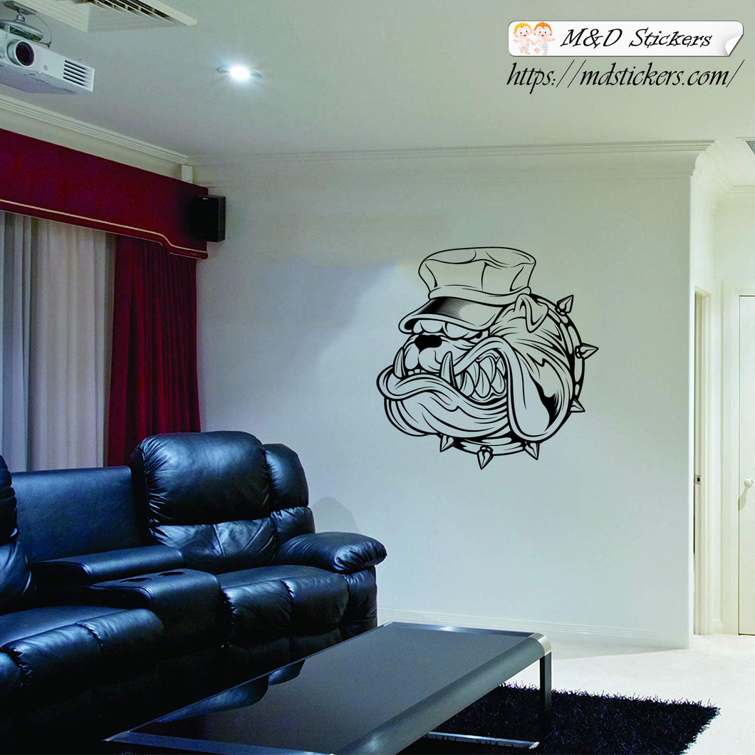 Wall Stickers Vinyl Decal Angry Bulldog