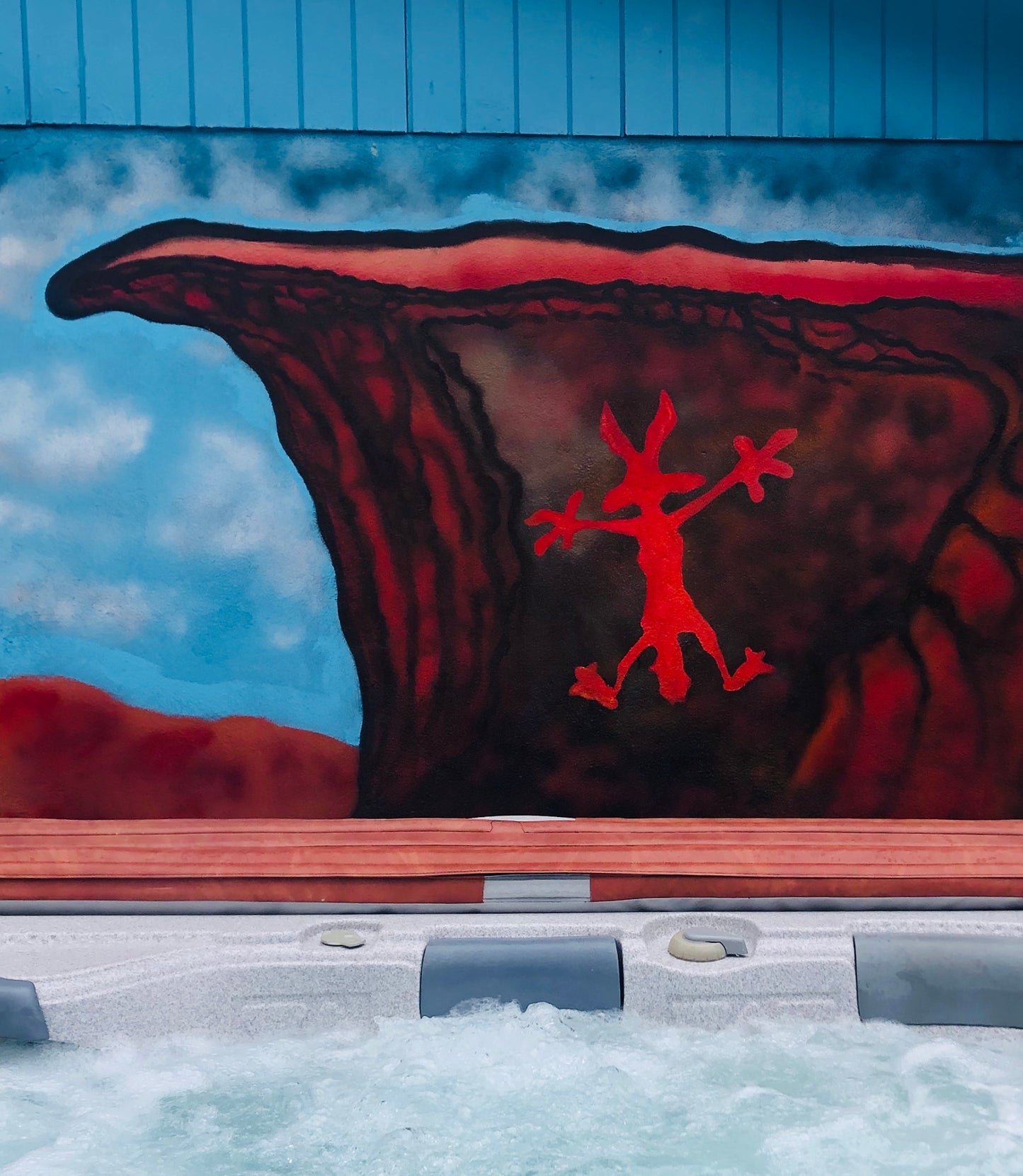 2x Wile E Coyote Hitting Wall Splat Wiley Vinyl Decal Sticker Different colors & size for Cars/Bikes/Windows