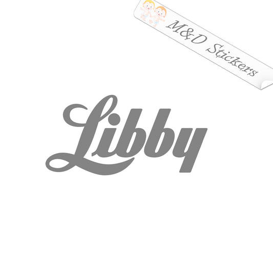 2x Libby Vinyl Decal Sticker Different colors & size for Cars/Bikes/Windows