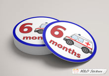 EMS Ambulance Onesie monthly baby stickers