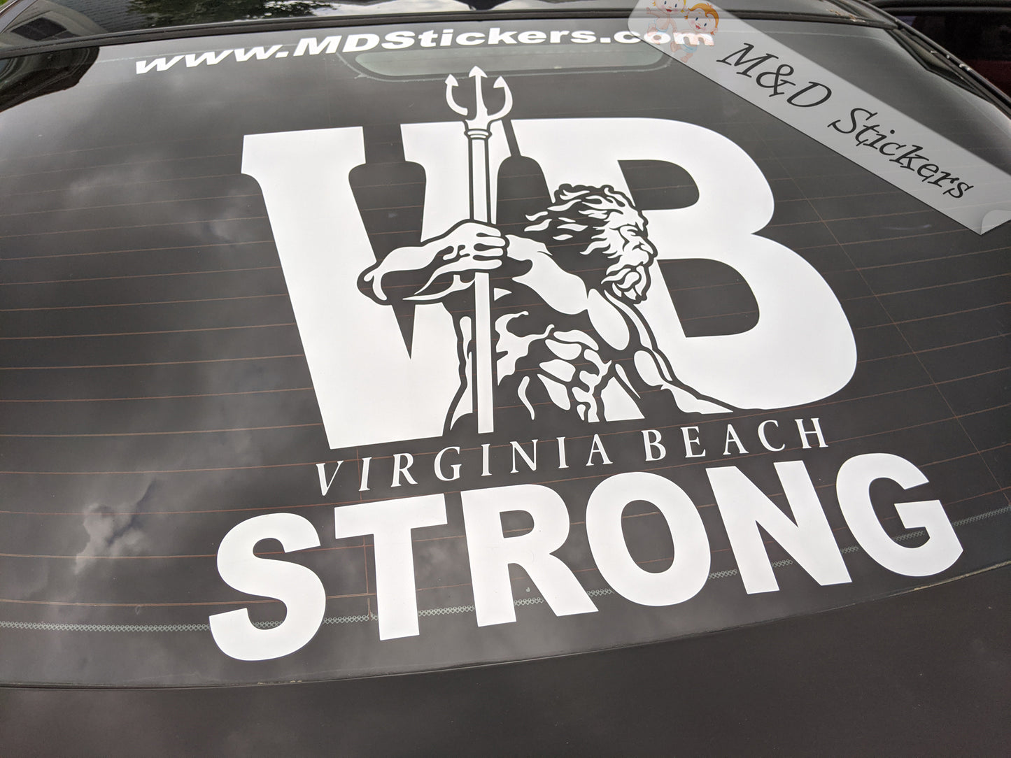 XL Virginia Beach VBStrong Vinyl Decal Sticker Different colors & size for Cars/Bikes/Windows