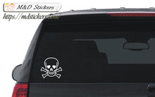 Auto Car Truck SUV Vinyl Decal Skull and Bones Laptop Window 7"x7"