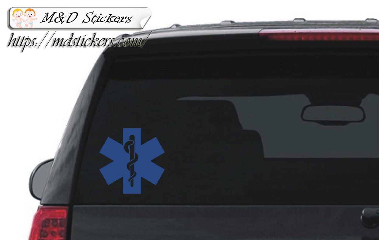 2x EMS Emergency team Vinyl Decal Sticker Different colors & size for Cars/Bikes/Windows