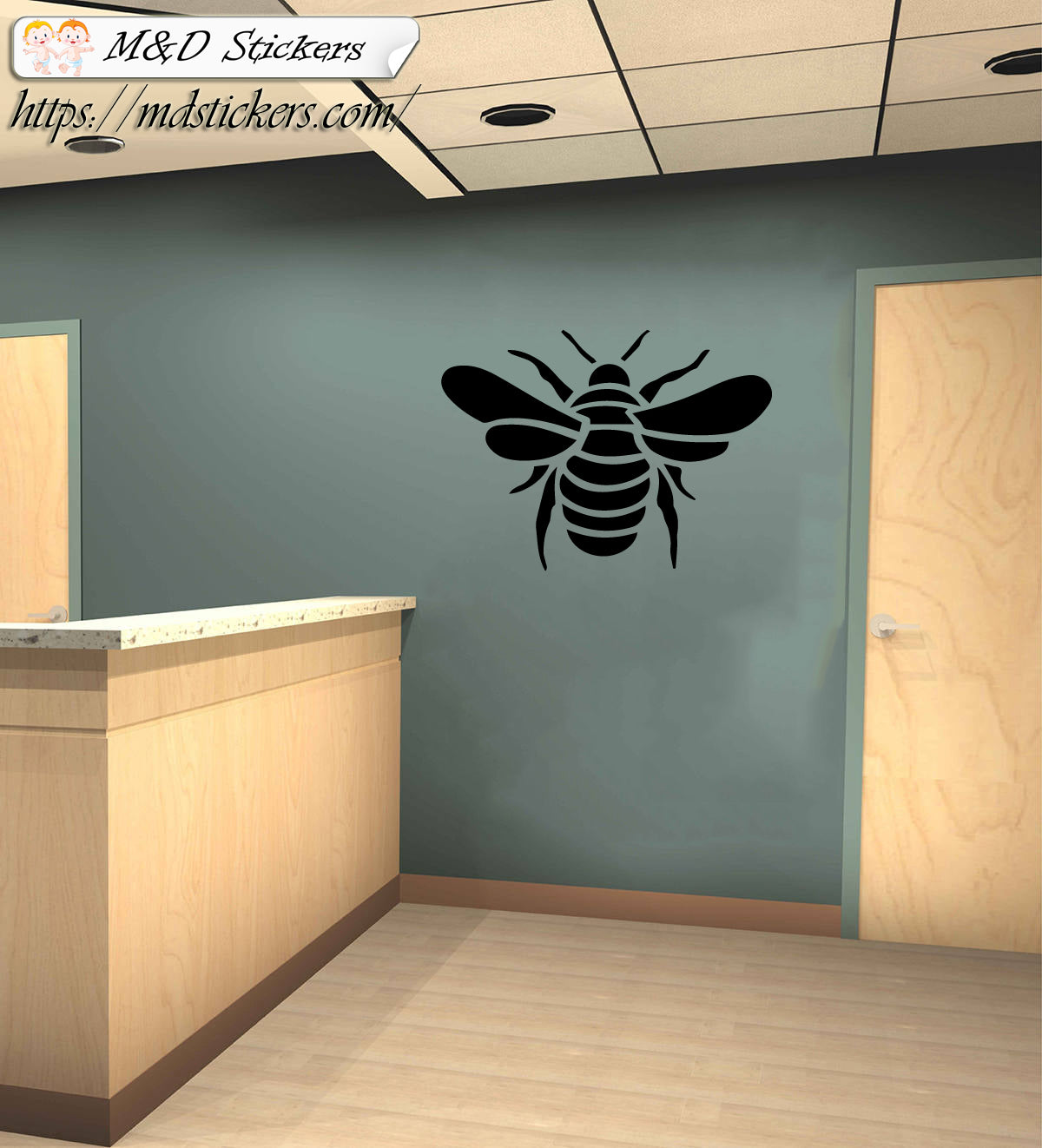 Wall Stickers Vinyl Decal Bee