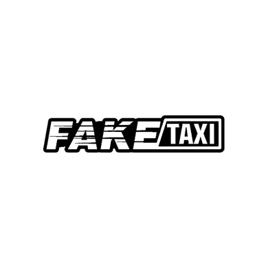 2x Fake Taxi Logo Vinyl Decal Sticker Different colors & size for Cars/Bikes/Windows