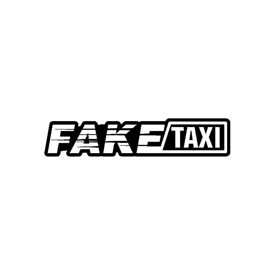 2x Fake Taxi Logo Vinyl Decal Sticker Different colors & size for Cars/Bikes/Windows