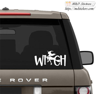Auto Car Truck SUV Vinyl Decal Witchword Laptop Window 7