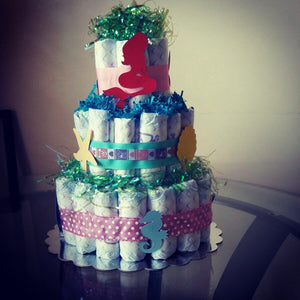 Mermaid Diaper Cake