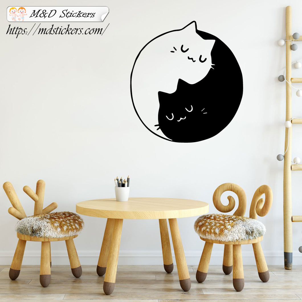 Wall Stickers Vinyl Decal Yingyangcats