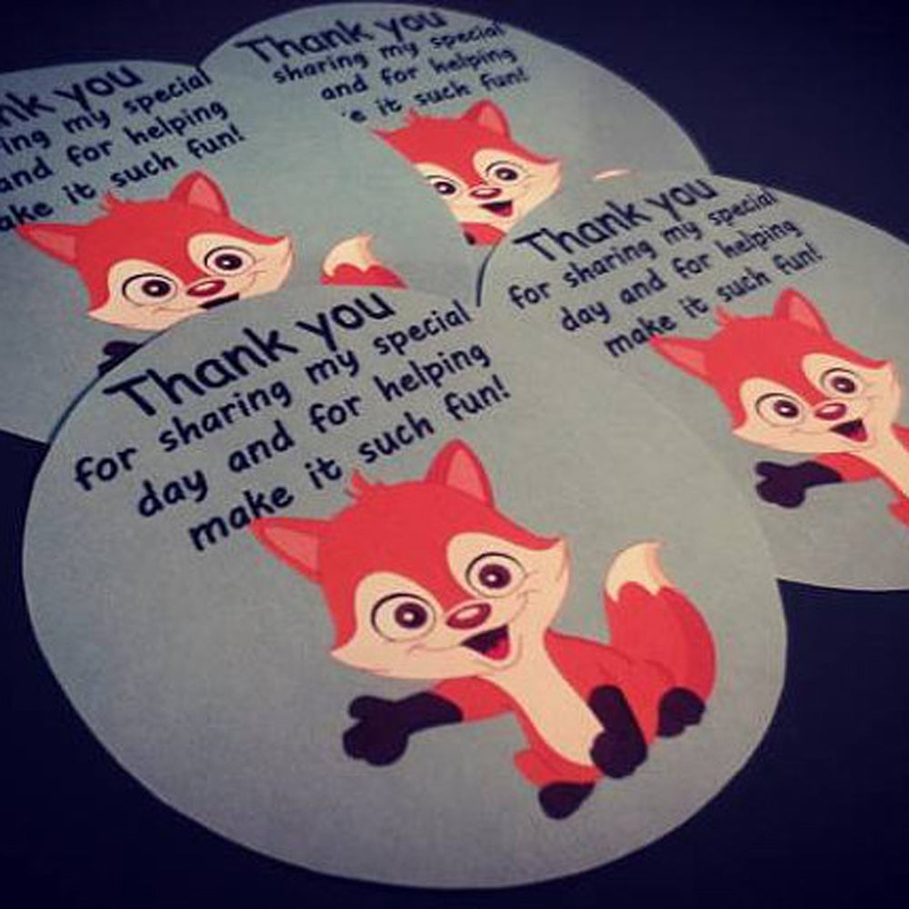Baby shower Thank you stickers. The perfect way to thank your guests at your baby shower