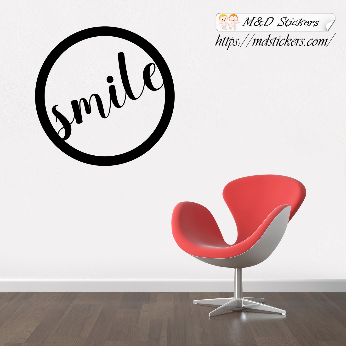 Wall Stickers Vinyl Decal Smile circle