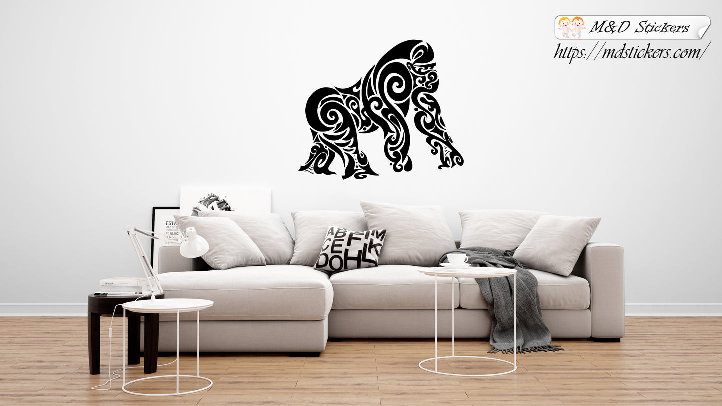 Wall Stickers Vinyl Decal Gorilla