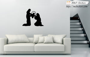 Wall Stickers Vinyl Decal Christ is born