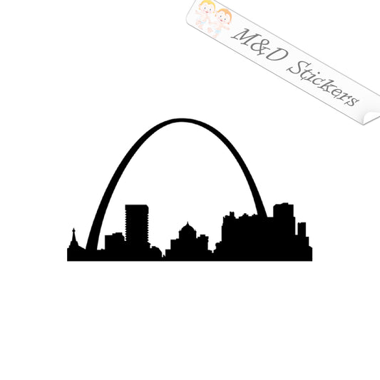 2x American St Louis City Skyline Vinyl Decal Sticker Different colors & size for Cars/Bikes/Windows