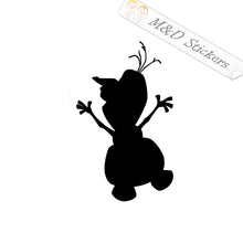 Olaf Frozen Snowman Silhouette (4.5" - 30") Vinyl Decal in Different colors & size for Cars/Bikes/Windows