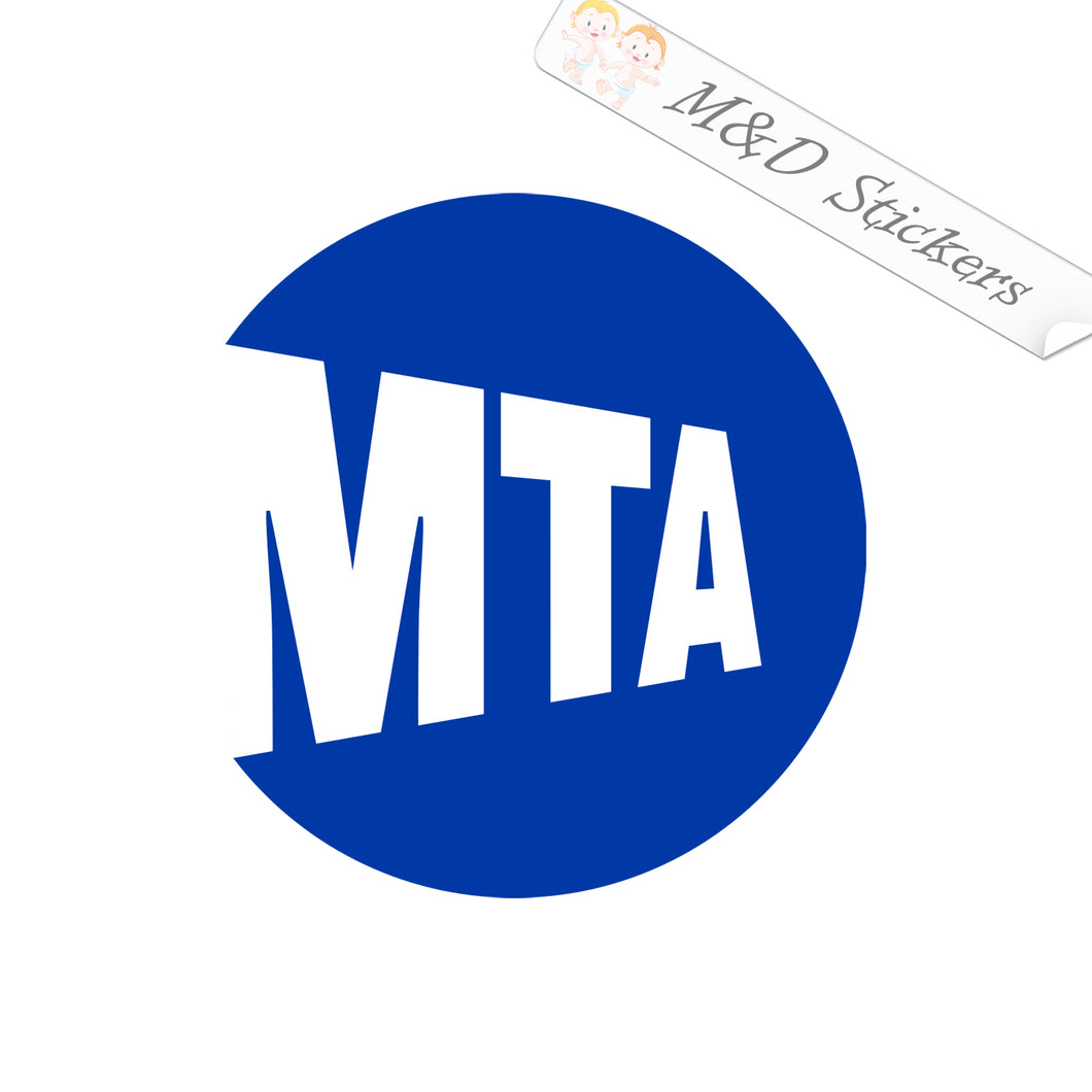 2x MTA Subway Metro sign Vinyl Decal Sticker Different colors & size for Cars/Bikes/Windows