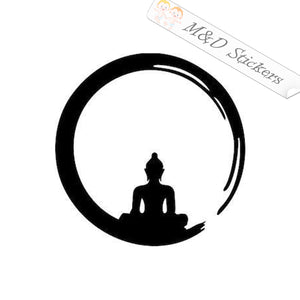 2x Buddha Buddah Sign Vinyl Decal Sticker Different colors & size for Cars/Bikes/Windows