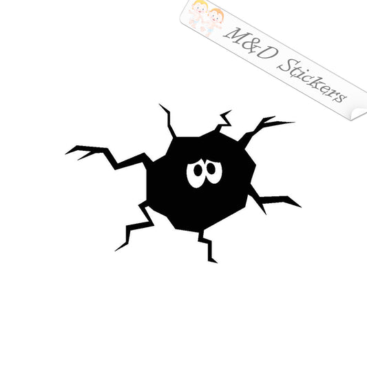 Wall crack with Strange thing (4.5" - 30") Vinyl Decal in Different colors & size for Cars/Bikes/Windows