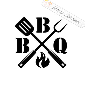 BBQ barbecue (4.5" - 30") Vinyl Decal in Different colors & size for Cars/Bikes/Windows