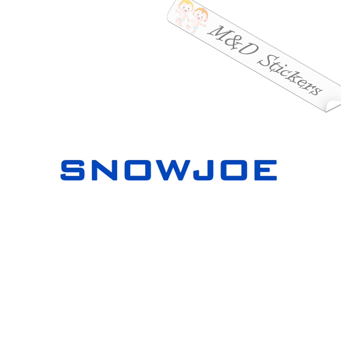 2x Snowjoe Logo Vinyl Decal Sticker Different colors & size for Cars/Bikes/Windows