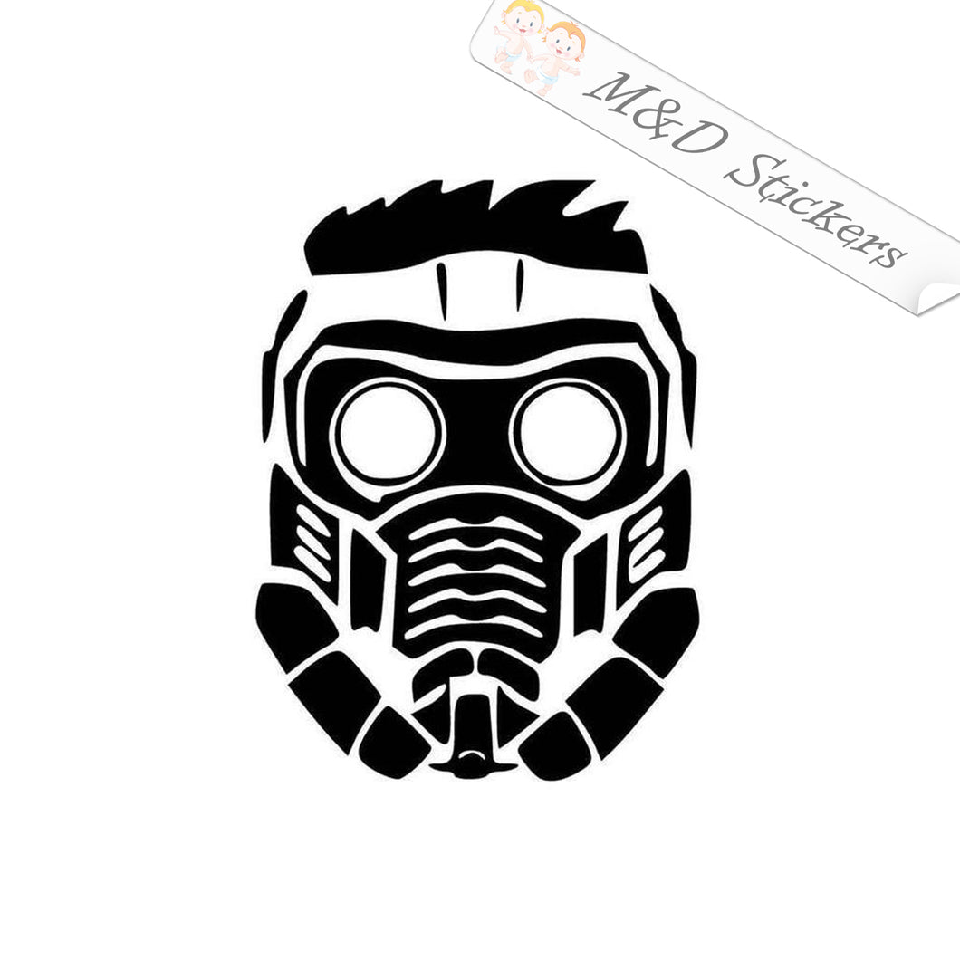 2x Guardians of the Galaxy Star Lord Mask logo Vinyl Decal Sticker Different colors & size for Cars/Bikes/Windows