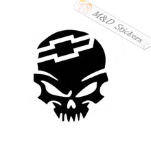 2x Chevrolet Skull Vinyl Decal Sticker Different colors & size for Cars/Bikes/Windows