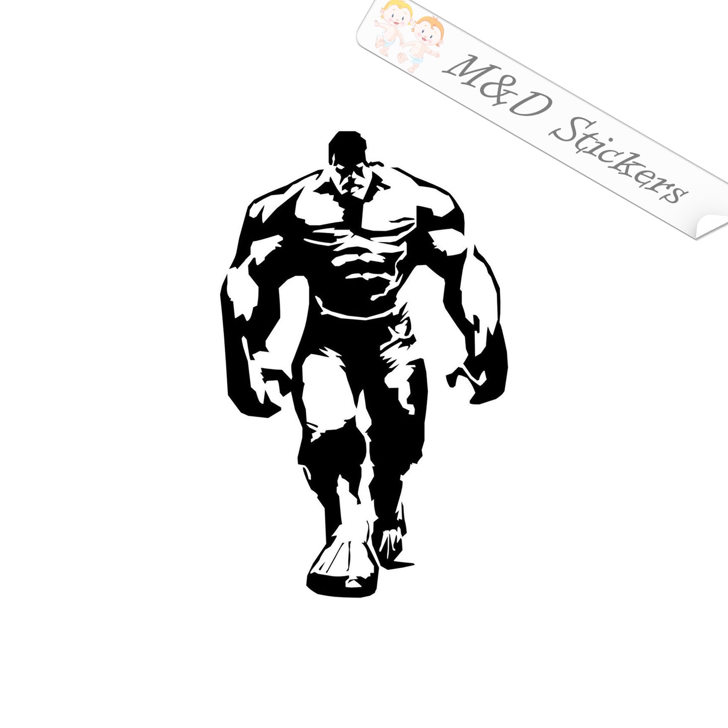 2x Hulk Vinyl Decal Sticker Different colors & size for Cars/Bikes/Windows