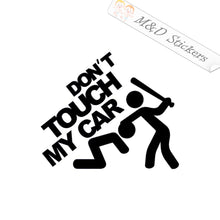 2x Don't touch my car funny sign Vinyl Decal Sticker Different colors & size for Cars/Bikes/Windows