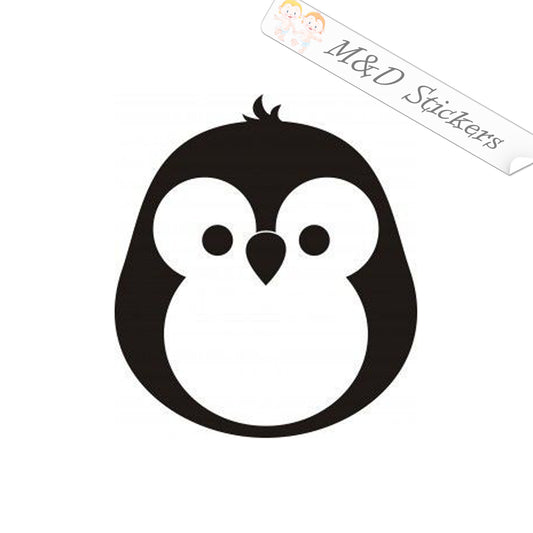2x Penguin Vinyl Decal Sticker Different colors & size for Cars/Bikes/Windows