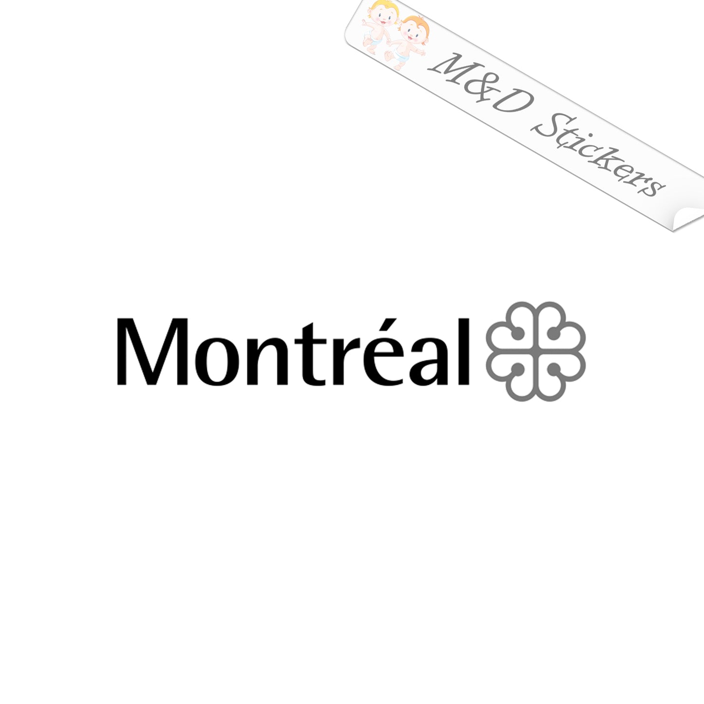 Montreal City Logo (4.5" - 30") Vinyl Decal in Different colors & size for Cars/Bikes/Windows