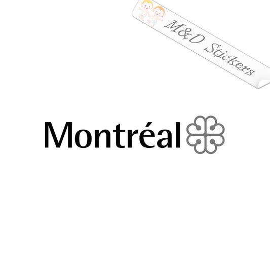 Montreal City Logo (4.5" - 30") Vinyl Decal in Different colors & size for Cars/Bikes/Windows