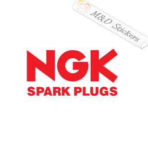 2x NGK spark plugs Logo Vinyl Decal Sticker Different colors & size for Cars/Bikes/Windows